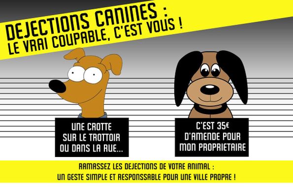 affiche campagne dejections canines