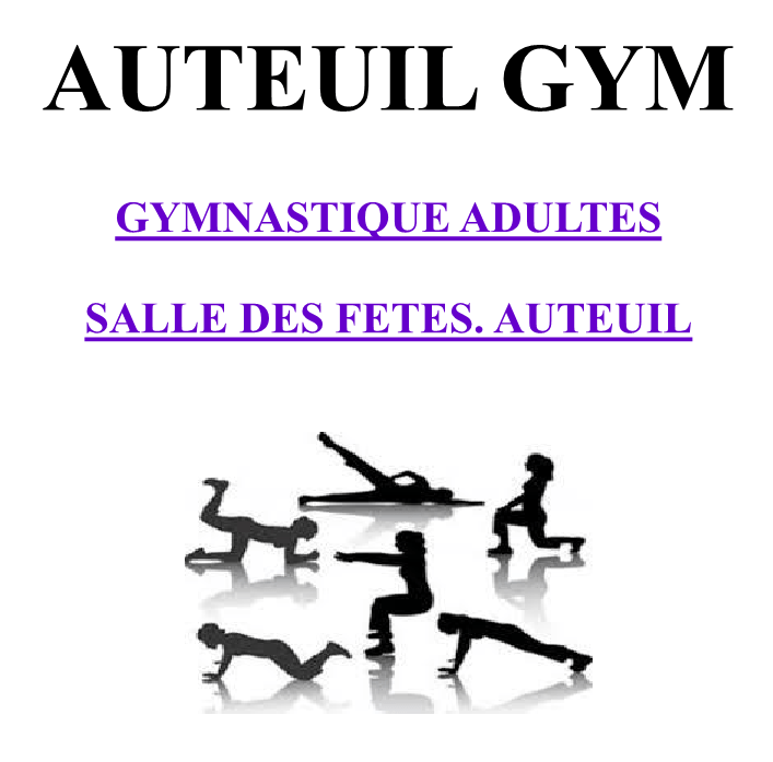 Auteuil Gym flyer entête