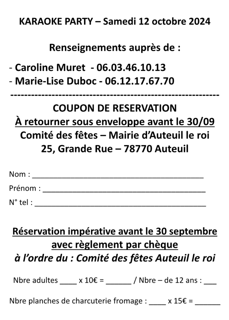 Flyer réservation Karaoké 2024 final2