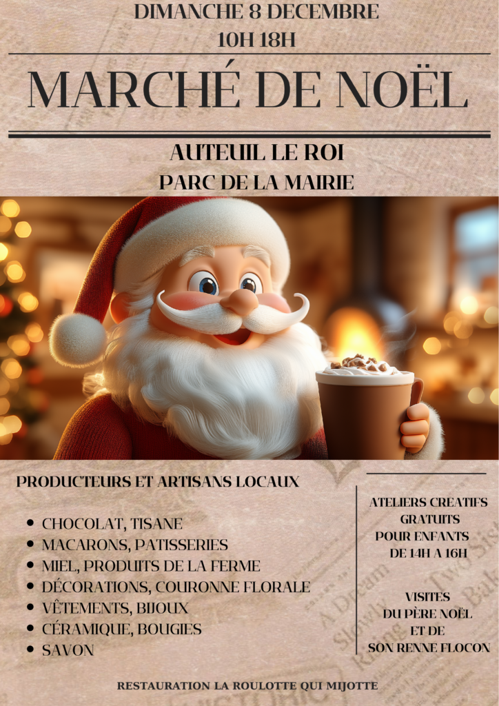 Affiche Marché de Noël du 08 12 2024