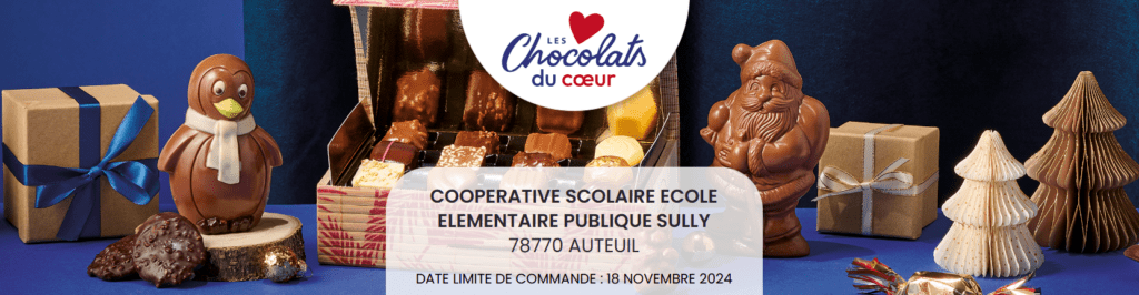 Chocolats de Noël école Sully