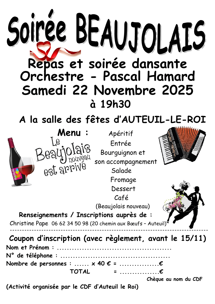 CDF Soirée Beaujolais du 22 11 2025
